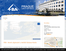 Tablet Screenshot of fba.cz