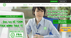 Desktop Screenshot of fba.edu.vn